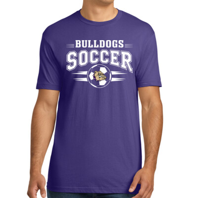 Adult Bulldogs Soccer  T-Shirt Thumbnail